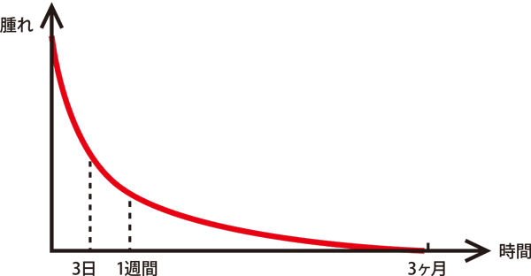 二重腫れの期間