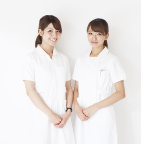 Two women nurses portrait