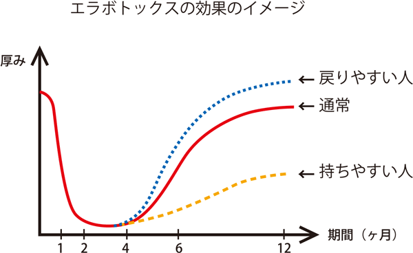 エラボトックス効果のイメージ