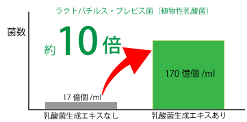 アルベックス　乳酸菌グラフ