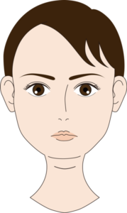 顎が丸い人のイメージ