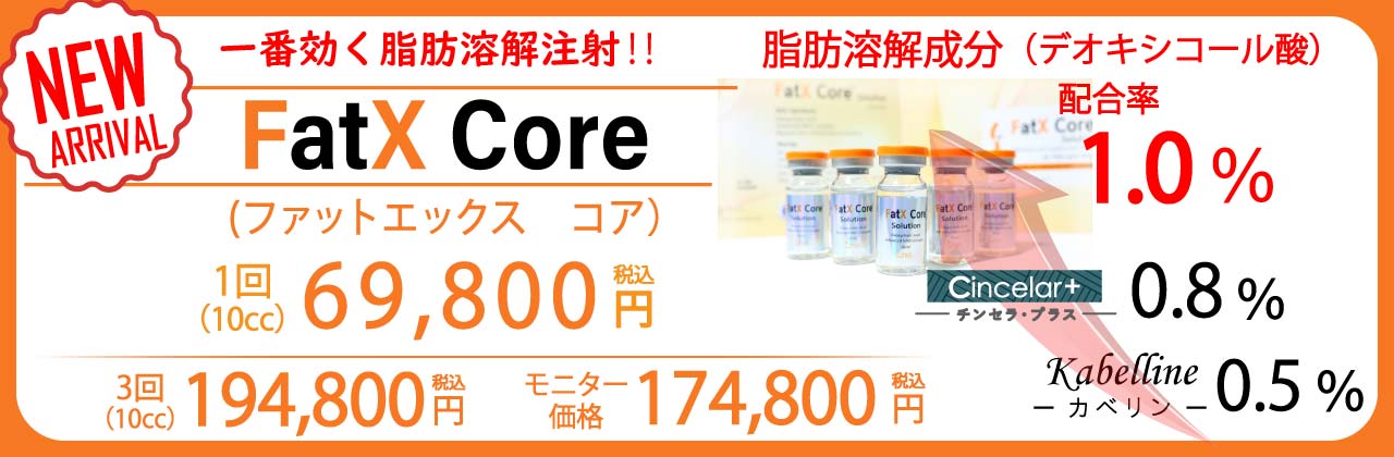脂肪溶解注射　FatX Core　ファットエックスコア