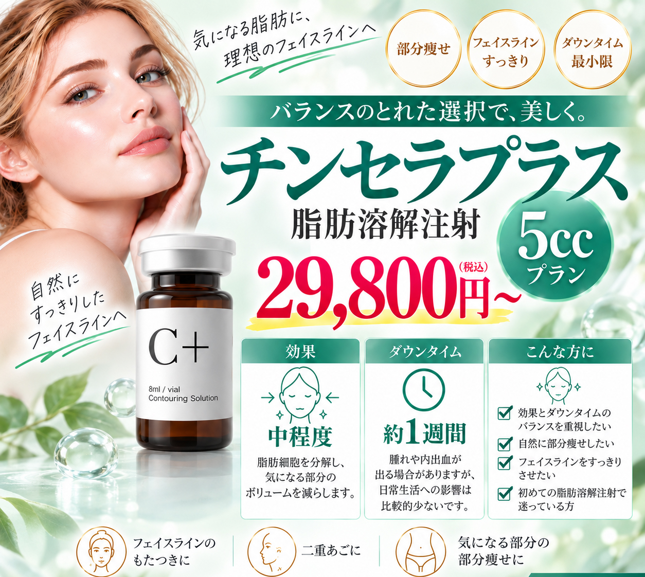 脂肪溶解注射 5ccプラン チンセラプラス-HP用