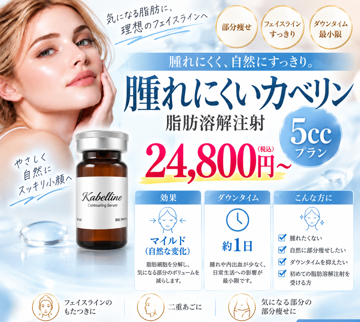 脂肪溶解注射 5ccプラン 腫れにくいカベリン-HP用